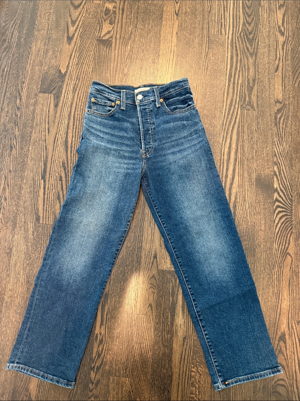 Levi's Dark Blue Straight-Leg Women's Jeans
